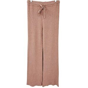 Monrow Lounge Sweatpants Pink Women’s Size XL NEW Knit High Rise Athleisure Cozy